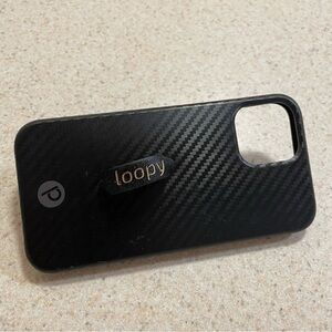Loopy Black Phone Case for iPhone 12 Pro/12 (6.1” screen)